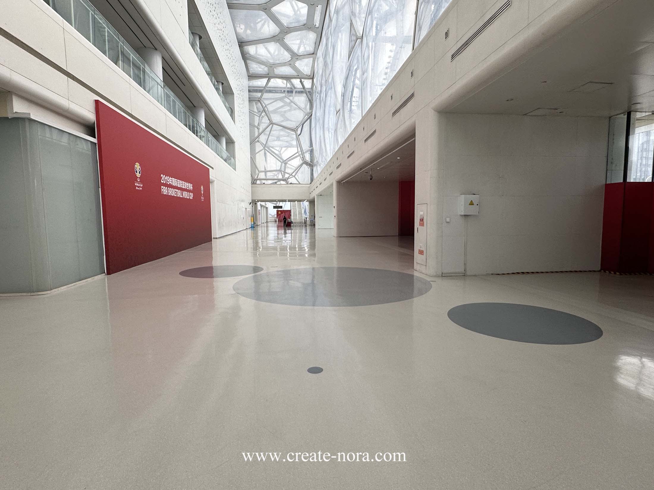 the photo of nora rubber flooring in National Aquatics Center (Water Cube) 4